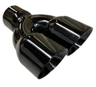 Exhaust Tip 3.00" Inlet 3.50" Outlet 9.50" Long Dual Round Black 304 Stainless New. Price: $89.99.