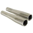 Empi 3693 Tapered Baffled Tail Pipe Exhaust Tips For Stock Vw Bug Mufflers, Pair New. Price: $89.04.