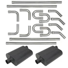 Speedway 2.25" Mild Steel Diy Custom Mandrel Exhaust Pipe Bend Kit W/ Mufflers New. Price: $256.99.