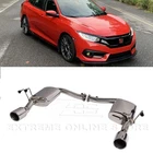 Inch Dual Tips Muffler Exhaust For 16-21 Honda Civic 1.5T Axle Back T-304 New. Price: $299.99.