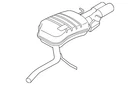 Genuine Audi Muffler 4E0-253-610-AL New. Price: $1004.83.