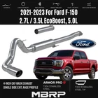Mbrp 4" Pro Cat-back Exhaust Single Exit W/ss Tip 21-23 Ford F-150 2.7 3.5L New. Price: $849.99.
