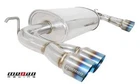 Megan Exhaust Axle Back Quad Blue Titanium Tips For 10-12 Hyundai Genesis Coupe New. Price: $2400.00.