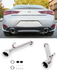 Double Wall Dual Tips Exhaust For 17-UP Infiniti Q60 Muffler Delete Axle Back 4" New. Price: $3229.99.