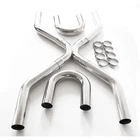 Universal Inch Od Pipe Exhaust Kit T304 Stainless Steel Mandrel Bent New. Price: $154.00.