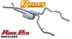 Pypes 70+ Body Dual Exhaust System 2.5 X-pipe Stainless Race Pro Mufflers New. Price: $629.79.