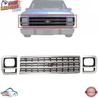 New Front Grille & Headlamp Door Set 3PC For 1992 1996 Chevrolet G10 G20 G30 Van. Price: $155.33.