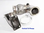 2 Pcs 90 Deg V-band Turbo Elbow W/flexpipe 3"ID To Vertical T3 New. Price: $61.75.
