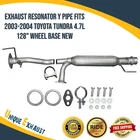 Exhaust Resonator Pipe Fits 2003-2004 Toyota Tundra 4.7L 128" Wheel Base New. Price: $93.58.