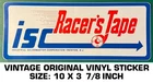 Industrial Salesmaster Corp. Racer's Tape - Vintage Original Vinyl Decal Sticker Used. Price: $9.40.