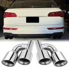 For Audi Q5 2010-2019 Offset 2.5" In Quad 4" Out Dual Wall Exhaust Tip Pipe Tail New. Price: $139.22.