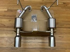 Nameless Dual Exit 5" Mufflers With 4" Polished Single Wall Slash Cut RSPD092 New. Price: $394.10.