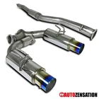 Fit 2008-2015 Mitsubishi Lancer Evo 10 Burnt Tip Dual Catback Exhaust System New. Price: $328.99.