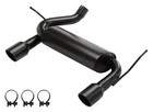 Cat Back Exhaust System Pypes For 2007-2018 Jeep Jk Dual Exit Black SJJ20SB New. Price: $429.79.