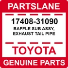 17408-31090 Toyota Oem Genuine Baffle Sub Assy, Exhaust Tail Pipe New. Price: $53.94.