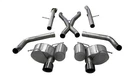 Corsa 21058BLK 2.75" Cat-back Dual Rear Exit Exhaust W/ Twin 4.5" Black Pvd Tips New. Price: $2649.99.