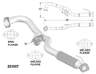 Exhaust And Tail Pipes For 2001-2004 Mazda Tribute 3.0L V6 Gas Dohc New. Price: $99.00.