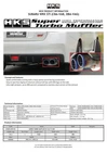 Hks 31029-AF013V Super Turbo Exhaust Muffler With Tail Ti Vab For Subaru Wrx New. Price: $6300.00.