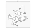 Genuine Ford Catalytic Converter L2GZ-5E212-A New. Price: $1263.61.
