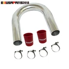 Emusa 2" Od Stainless Steel 180 Degree Pipe +2X Red Hose COUPLER+4X T-clamps New. Price: $35.98.