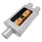 Exhaust Muffler Mwa Stainless Steel Oval Gray 3" Center Id, New. Price: $110.47.
