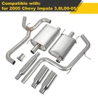4" Dual Round Slant Tip Muffler Catback System Kits For 00-05 Chevy Monte Carlo New. Price: $245.00.