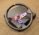 Rdt 350MM Deep Dish Drifting Race Steering Wheel Black Pvc Neo Chrome Spoke New. Price: $80.49.