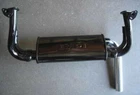 Vw Type 1 2 Empi Single Tip Black Gt Exhaust Muffler / Header Bug Bus Ghia New. Price: $165.00.