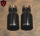Valvetronic Designs 2.5/63MM Single Wall Black Steel Exhaust Tips - Universal New. Price: $158.00.