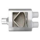 Exhaust Muffler Flowsound Series Stainless Steel Oval Gray 2.5" New. Price: $25.20.