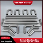 2.5" Od Stainless Mandrel Bend Exhaust Tubing Kit 16PCS T304 Steel Straight Pipe New. Price: $156.99.