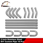 16 Pcs Ss Diy 2" Custom Exhaust Tubing Mandrel Pipe Straight & U-bend Kit New. Price: $200.99.