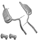 Dual Left Right Muffler Pipes Exhaust Kit Fits: 02-05 Audi A4 Quattro 1.8L Turbo New. Price: $346.81.