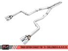 Awe Track Edition Exhaust Quad Chrome Silver Tips For 2015+ Challenger 6.4L/6.2L New. Price: $1925.00.