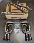 Invidia Twin Loop Titanium Tip Axle Back Exhaust +midpipe Straight For Wrx 22-26 New. Price: $1349.99.