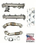 High Flow Exhaust Manifold & Up Pipes For 17-25 Chevy Gmc 6.6 Duramax Diesel L5P New. Price: $799.99.