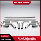 2.5" Od Stainless Steel Straight Bend Diy Custom Mandrel Exhaust Pipe Kit 8PCS New. Price: $79.99.