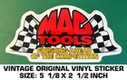 Mac Tools Finishing Ahead - Vintage Original Vinyl Decal Sticker Automotive Used. Price: $7.27.