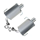 Stainless Steel Pair Of Exhaust Mufflers Fits: 2008-2014 Subaru Tribeca 3.6L New. Price: $265.81.