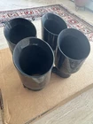 4 Awe Exhaust Pipe Diamond Black Tips 90MM Od 60MM Id For F80 M3 Used. Price: $300.00.