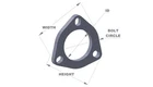 Vibrant 1483S Collector Flange 3-BOLT 3/8 In Thick Id S/s New. Price: $28.99.