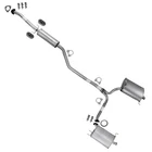 Stainless Steel Muffler Assembly Exhaust Kit W/ Hangers Fits: 2009-2014 Tsx 2.4L New. Price: $312.94.