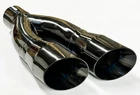 Exhaust Tip 4.00" Outlet 16.00" Long 3.00" Inlet Dual Slant Angle Midnight Blac New. Price: $119.00.