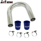 Emusa 2" Od 180 Degree Stainless Steel Pipe +2X Blue Hose COUPLER+4X T-clamps New. Price: $35.98.