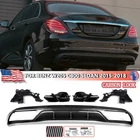For Mercedes Benz W205 C300 Sedan 2015-18 Rear Diffuser+exhaust Tips Carbon Look New. Price: $189.99.