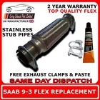 Saab 9-3 Exhaust Flexi Repair Front Pipe 1.9 Tid Stainless Steel New. Price: $33.89.