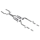 Magnaflow 2-1/2" Stainless Steel Dual Exhaust Kit W/ X-pipe Mustang V8 67-70 New. Price: $986.00.