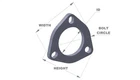 Vibrant Performance 1481S Exhaust Flange New. Price: $38.99.