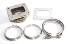 T4-4 Bolt 3"ID V-band Steel Adaptor+flanges+clamp+gasket New. Price: $46.99.