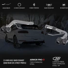 Mbrp S56023CF Armor Pro 2.5" Axle-back Exhaust For 2014-2021 Porsche Macan New. Price: $909.99.